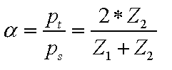 Ciśnieniowy współczynnik pochłaniania ( transmisji ) - wzór uogólniony